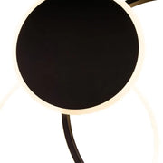 Lampadario LED con telecomando KILLIAN 46W, 3 Cerchi, Luce Fredda/Calda/Neutra, Dimmerabile, Nero Lampadari LED con Telecomando Titolo predefinito Alessandro Design