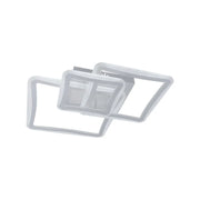 Lampadario LED con telecomando FARYDA 120W, 3 Quadrati, Luce Fredda/Calda/Neutra, Dimmerabile, Bianco