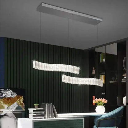 Lustra LED suspendata cu telecomanda si cristal MERVE 24W, lumina Rece/Calda/Neutra, Dimabila, Crom Lucios, Inaltime Reglabila Lustre LED Cristal Default Title Alessandro Design