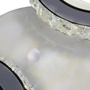 Lustra LED cu telecomanda si cristal NOVA ROTONDA 34W, 2 Cercuri, lumina Rece/Calda/Neutra, Alb Lustre LED Cristal Default Title Alessandro Design