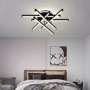Lampadario LED con telecomando FILO 188W, 6 Elementi, Lineare, Luce Fredda/Calda/Neutra, Dimmerabile, Nero Lampadari LED con Telecomando Titolo predefinito Alessandro Design