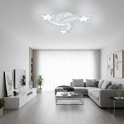 Lampadario a LED con telecomando IPOMOEA 51W, 3 Stelle, Luce Fredda/Calda/Neutra, Dimmerabile, Lampadario a LED Bianco con telecomando Titolo predefinito Alessandro Design