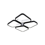 Lampadario LED con telecomando DAIKI 69W, 4 Quadrati, Luce Fredda/Calda/Neutra, Dimmerabile, Nero Lampadari LED con Telecomando Titolo predefinito Alessandro Design
