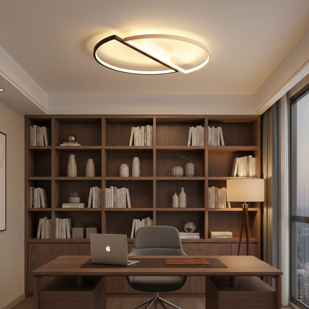 Lampadario LED con telecomando VECTOR ARCUS 52W, 2 Elementi, Luce Fredda/Calda/Neutra, Dimmerabile, Bianco Nero Lampadari LED con Telecomando Titolo predefinito Alessandro Design