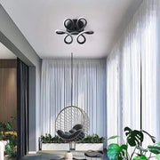 Lampadario LED VERTEX HELIX, 65W, Luce Fredda/Calda/Neutra, Lampadari LED Neri Titolo predefinito Alessandro Design