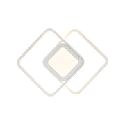 Lampadario LED DUOFORM 21W, 3 Quadrati, Luce Fredda/Calda/Neutra, Lampadari LED Applicati Bianchi Titolo predefinito Alessandro Design