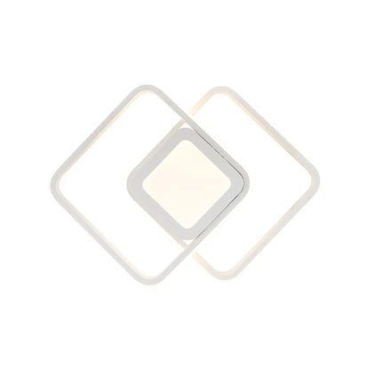 Lampadario LED DUOFORM 21W, 3 Quadrati, Luce Fredda/Calda/Neutra, Lampadari LED Applicati Bianchi Titolo predefinito Alessandro Design