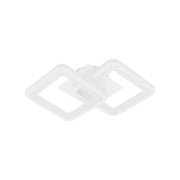 Plafoniera LED GIANI 26W, 2 Quadrati, luce Fredda/Calda/Neutra, Bianco