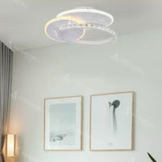 Plafoniera LED cu cristal HOLLANCE 24W, 3 Elemente, lumina Rece/Calda/Neutra, Alb