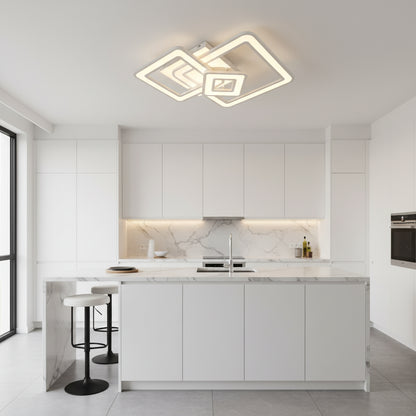 Lustra LED Horetensia cu Telecomanda, 116W, Dimabil, Lumina Calda/ Neutra/ Rece, Alb Lustre LED cu Telecomanda Default Title Alessandro Design