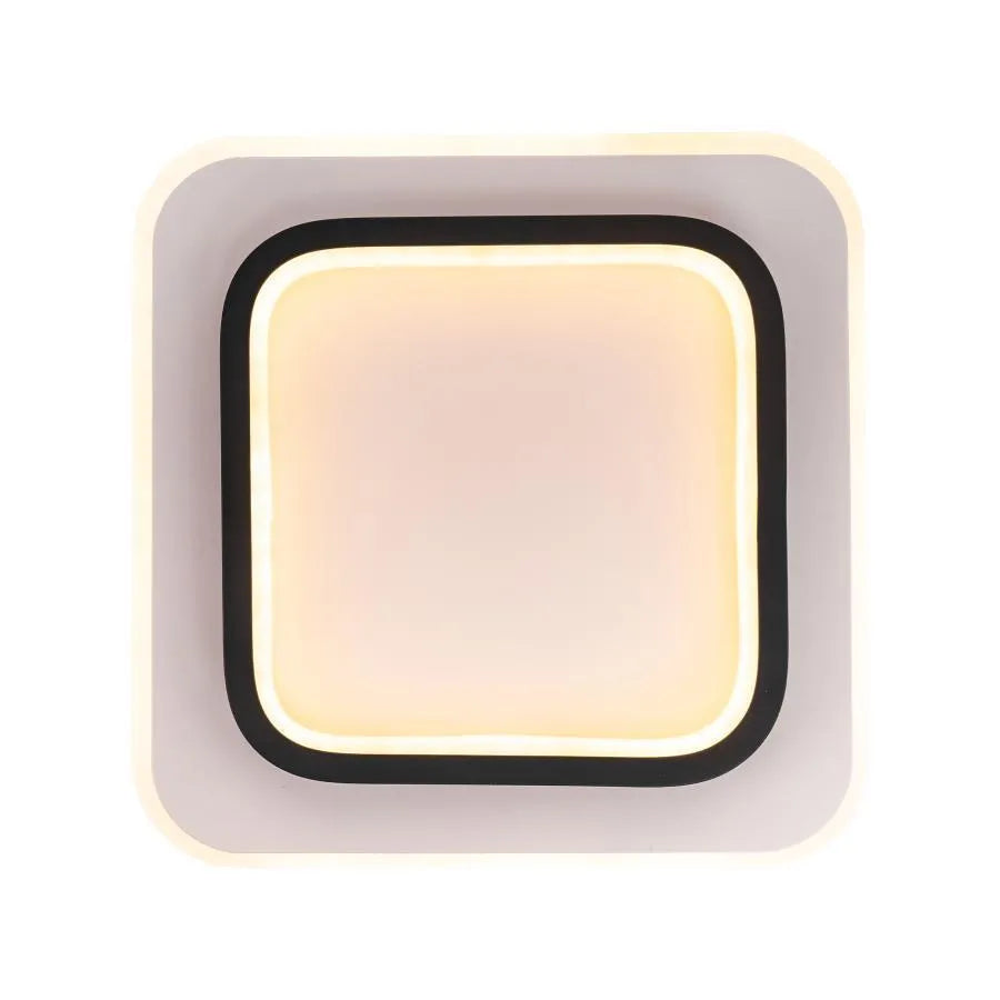 Plafoniera LED KHAI 20W, luce Fredda/Calda/Neutra, Bianco Nero
