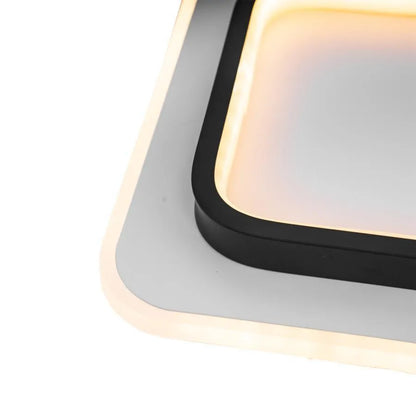 Plafoniera LED KHAI 20W, luce Fredda/Calda/Neutra, Bianco Nero