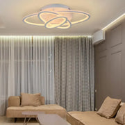 Lampadario a LED con telecomando TIANA 78W, 3 Ellipse, Luce Fredda/Calda/Neutra, Dimmerabile, Lampadario a LED Bianco con telecomando Titolo predefinito Alessandro Design