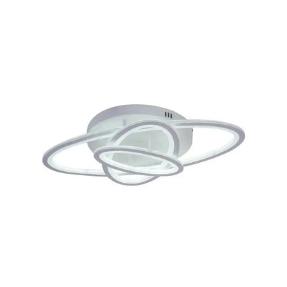 Lampadario a LED con telecomando TIANA 78W, 3 Ellipse, Luce Fredda/Calda/Neutra, Dimmerabile, Lampadario a LED Bianco con telecomando Titolo predefinito Alessandro Design