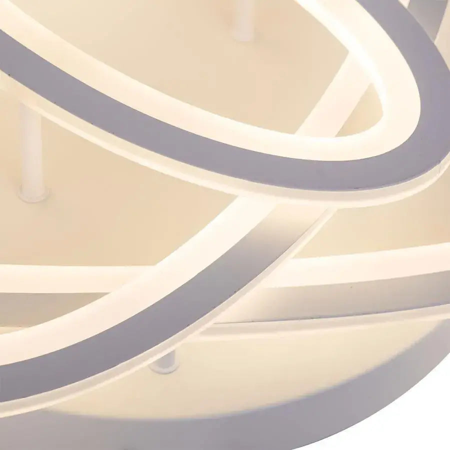 Lampadario a LED con telecomando TIANA 78W, 3 Ellipse, Luce Fredda/Calda/Neutra, Dimmerabile, Lampadario a LED Bianco con telecomando Titolo predefinito Alessandro Design