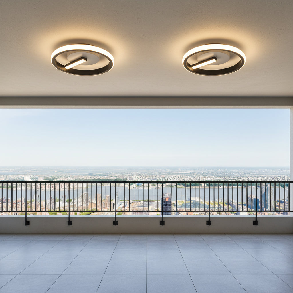 Lampadario LED VICTORIA 19W, Rotondo, Luce Fredda/Calda/Neutra, Nero, Bianco Lampadari LED applicati Titolo predefinito Alessandro Design
