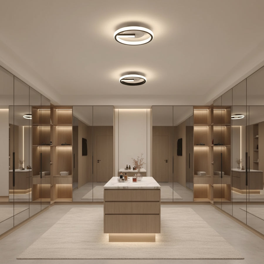 Lampadario LED VICTORIA 19W, Rotondo, Luce Fredda/Calda/Neutra, Nero, Bianco Lampadari LED applicati Titolo predefinito Alessandro Design
