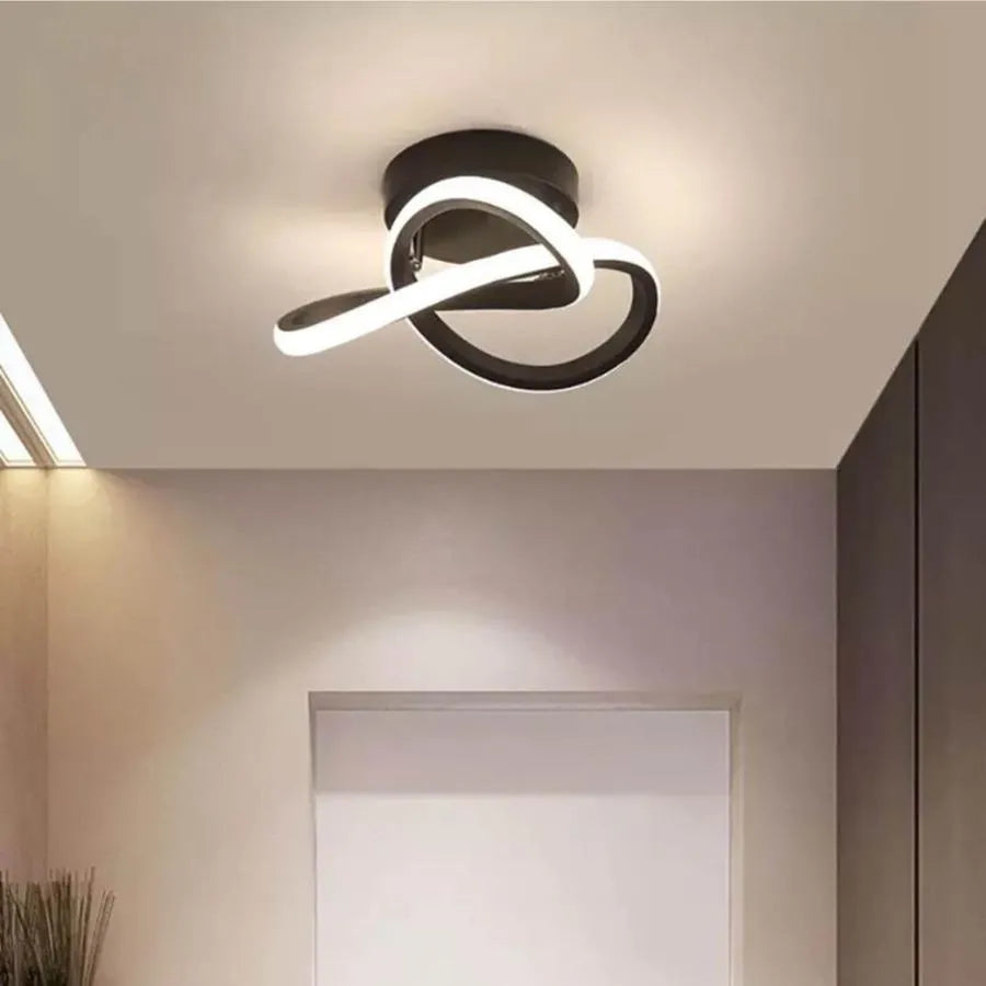 Lampadario LED VERTEX Flow 24W, Diametro 25cm, Luce Fredda/Calda/Neutra, Lampadari LED Applicati Nero Titolo predefinito Alessandro Design