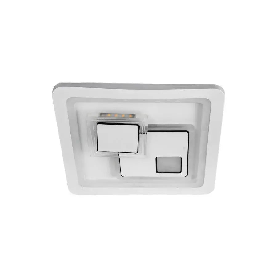 Lampadario LED KEREN 33W, Quadrato, Luce Fredda/Calda/Neutra 3000K/4000K/6000K, Bianco, Metallo e Acrilico Lampadari LED Titolo predefinito Alessandro Design