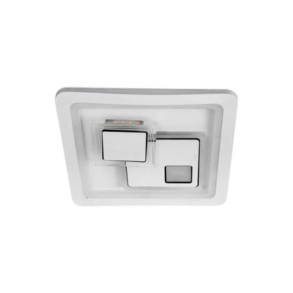 Lampadario LED KEREN 33W, Quadrato, Luce Fredda/Calda/Neutra 3000K/4000K/6000K, Bianco, Metallo e Acrilico Lampadari LED Titolo predefinito Alessandro Design