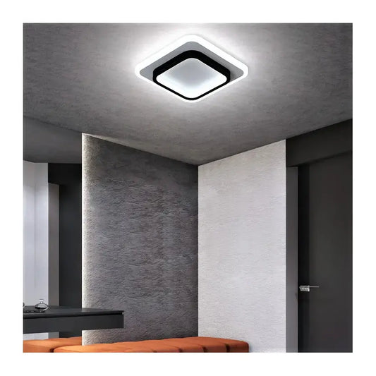 Plafoniera LED KHAI 20W, luce Fredda/Calda/Neutra, Bianco Nero