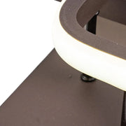 Lampadario LED LILIA 24W, 2 Quadrati, luce Fredda/Calda/Neutra, Marrone