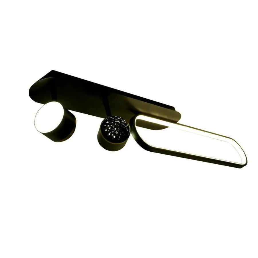 Lampadario LED MEISSUN 44W, Lineare, Luce Fredda/Calda/Neutra, Lampadario LED Nero Titolo predefinito Alessandro Design