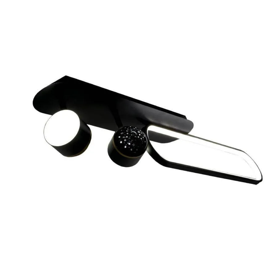 Lampadario LED MEISSUN 44W, Lineare, Luce Fredda/Calda/Neutra, Lampadario LED Nero Titolo predefinito Alessandro Design