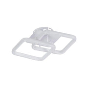 Lampadario LED LILIA 20W, 2 Quadrati, luce Fredda/Calda/Neutra, Bianco