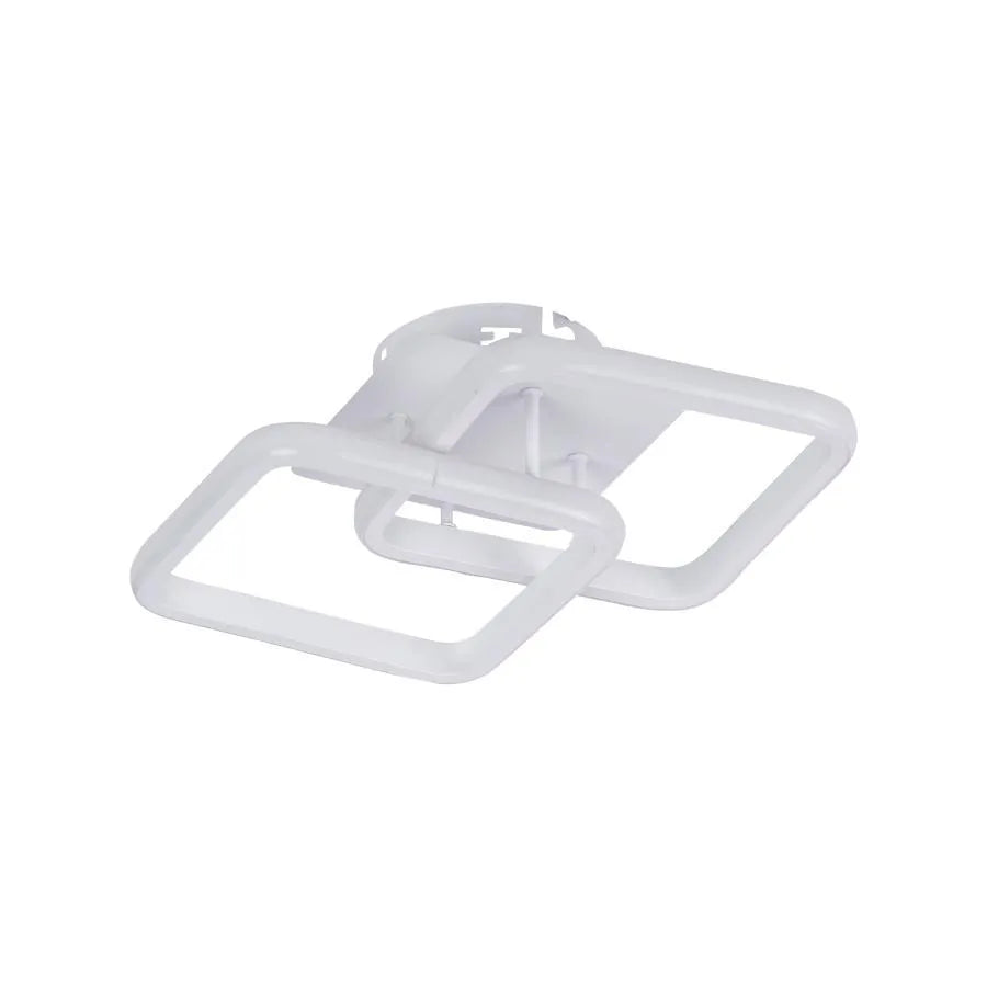 Lampadario LED LILIA 20W, 2 Quadrati, luce Fredda/Calda/Neutra, Bianco