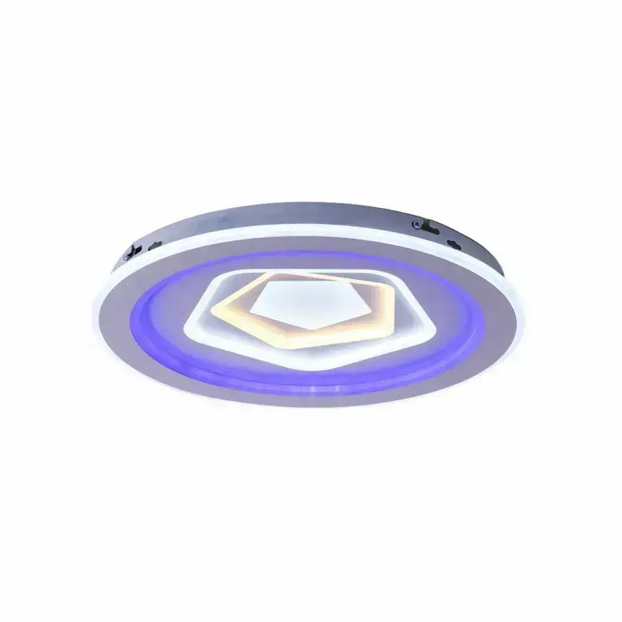 Lustra LED cu telecomanda MEIRA RGB, 180W, lumina Rece/Calda/Neutra, Dimabila, Alb Lustre LED cu Telecomanda Default Title Alessandro Design