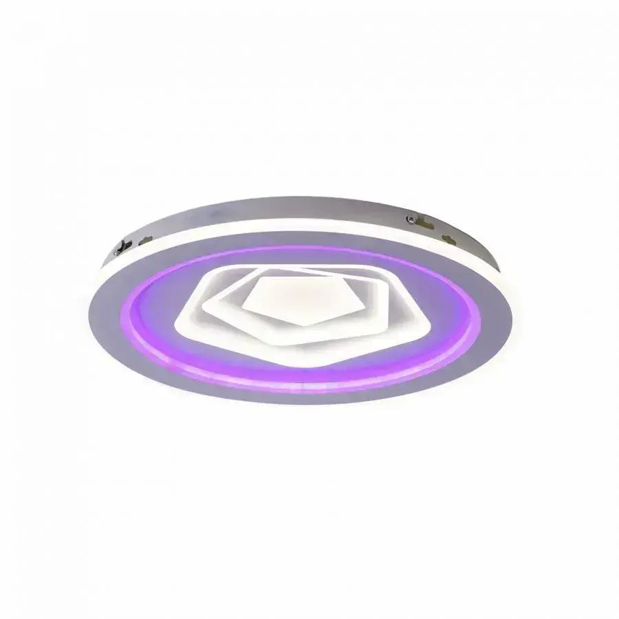 Lustra LED cu telecomanda MEIRA RGB, 180W, lumina Rece/Calda/Neutra, Dimabila, Alb Lustre LED cu Telecomanda Default Title Alessandro Design