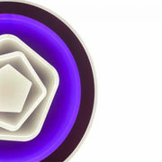Lustra LED cu telecomanda MEIRA RGB, 180W, lumina Rece/Calda/Neutra, Dimabila, Alb Lustre LED cu Telecomanda Default Title Alessandro Design