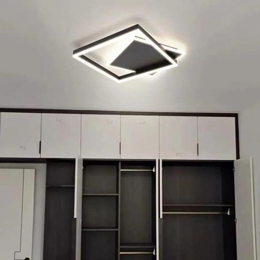 Lampadario a LED con telecomando SCIOSO 104W, Luce Fredda/Calda/Neutra, Dimmerabile, Nero Lampadari a LED con telecomando Titolo predefinito Alessandro Design
