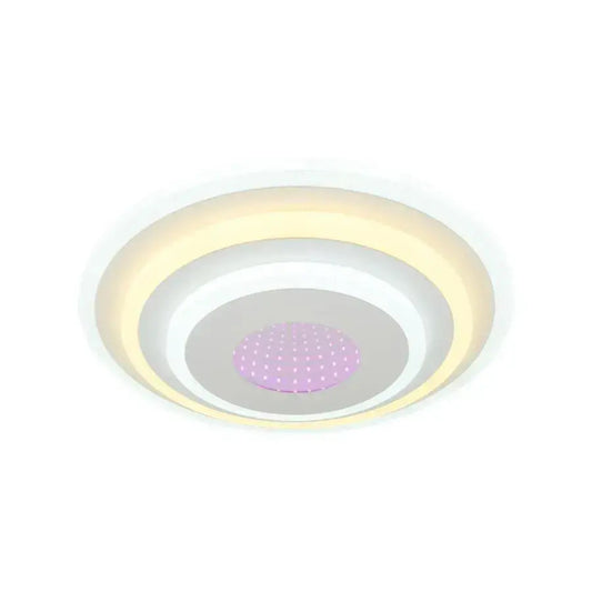 Lampadario LED NIVARA 3D 20W, Diametro 30cm, Luce Fredda/Calda/Neutra, Lampadari LED Applicati Bianchi Titolo predefinito Alessandro Design