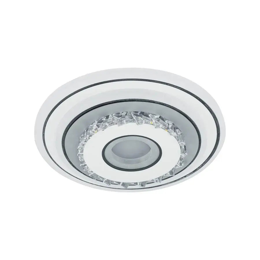 Lampadario LED in cristallo SERILDA 40W, Diametro 20cm, Luce Fredda/Calda/Neutra, Bianco