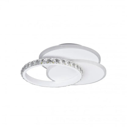 Lampadario LED in cristallo SOFIA 24W, Luce Fredda/Calda/Neutra, Lampadario LED Bianco Titolo predefinito Alessandro Design