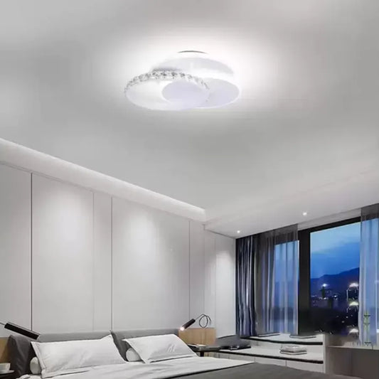 Lustra LED cu cristal SOFIA 24W, lumina Rece/Calda/Neutra, Alb Lustra LED Default Title Alessandro Design