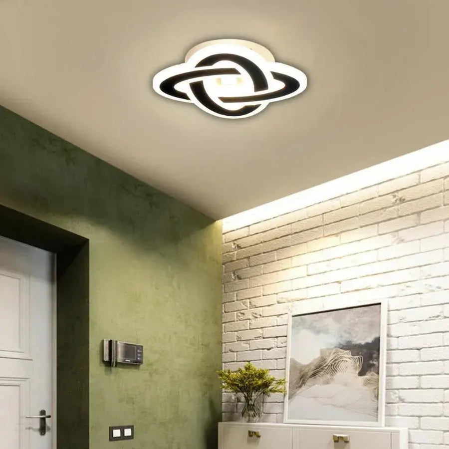 Lampadario LED CRINELLA 44W, Diametro 23cm, Luce Fredda/Calda/Neutra 3000K/4000K/6000K, Lampadari LED in Nero, Metallo e Acrilico Titolo predefinito Alessandro Design