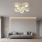 Lustra LED cu telecomanda IPOMOEA 85W, 5 Stele, lumina Rece/Calda/Neutra, Dimabila, Alb Lustre LED cu Telecomanda Default Title Alessandro Design