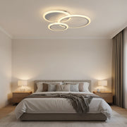 Lampadario a LED con telecomando LUCY 45W, 3 Cerchi, Luce Fredda/Calda/Neutra, Dimmerabile, Lampadario a LED Bianco con telecomando Titolo predefinito Alessandro Design