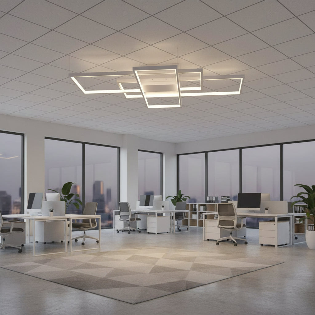 Lustra LED cu telecomanda LANDEN 84W, 3 Elemente, lumina Rece/Calda/Neutra, Dimabila, Alb Lustre LED cu Telecomanda Default Title Alessandro Design