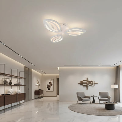 Lampadario LED con telecomando ORCHID 40W, 3 Petali, Luce Fredda/Calda/Neutra, Dimmerabile, Bianco
