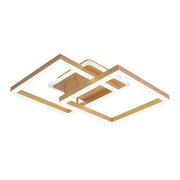 Lampadario LED con telecomando ARWEN 142W, 2 Quadrati, Luce Fredda/Calda/Neutra, Dimmerabile, Oro Lampadari LED con Telecomando Titolo predefinito Alessandro Design