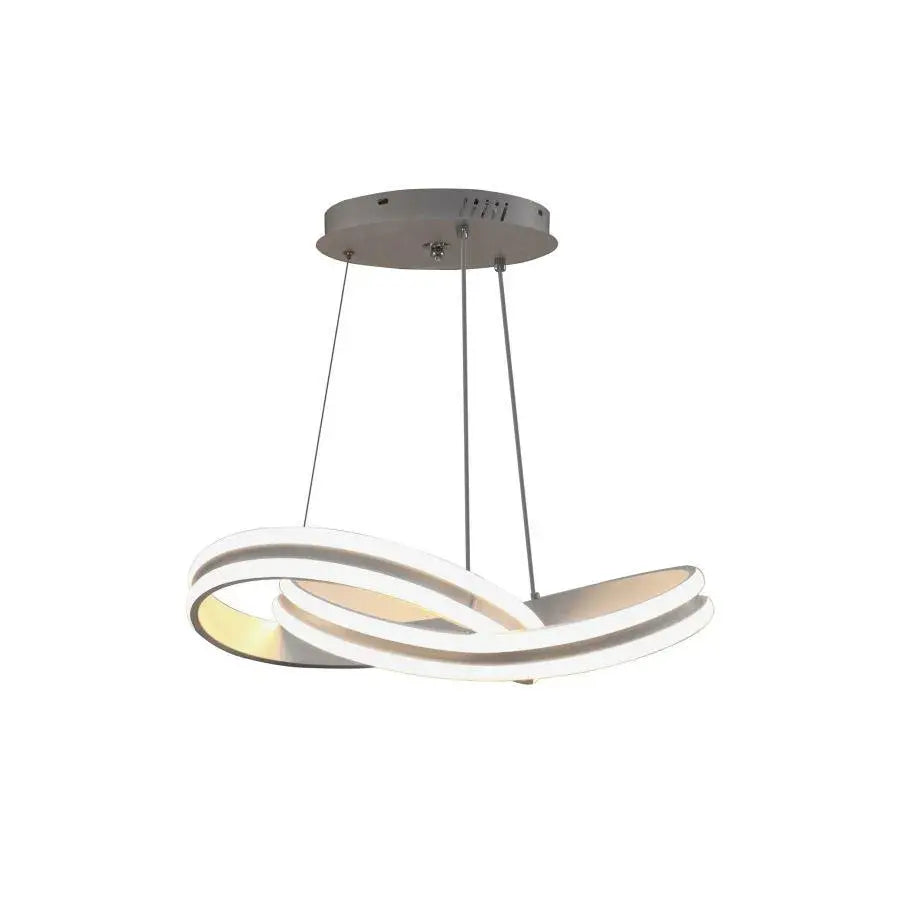 Lampadario LED a sospensione con telecomando INFINITY LOOP 120W, Luce Fredda/Calda/Neutra, Dimmerabile, Bianco, Altezza Regolabile Lampadari Moderni Titolo predefinito Alessandro Design