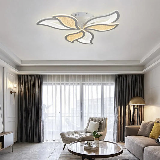 Lampadario a LED con telecomando KYLEN 144W, 6 Elementi, Luce Fredda/Calda/Neutra, Dimmerabile, Lampadario a LED Bianco con telecomando Titolo predefinito Alessandro Design