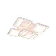 Lampadario a LED con telecomando FELY 80W, 5 Quadrati, Luce Fredda/Calda/Neutra, Dimmerabile, Lampadario a LED con telecomando Bianco Titolo predefinito Alessandro Design