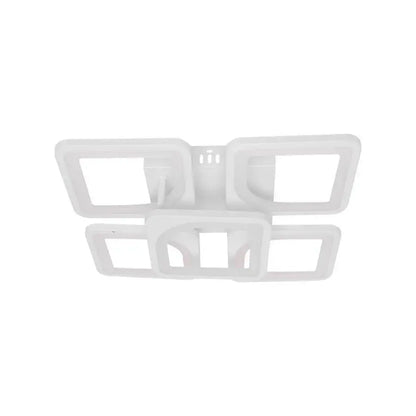 Lampadario a LED con telecomando FELY 80W, 5 Quadrati, Luce Fredda/Calda/Neutra, Dimmerabile, Lampadario a LED con telecomando Bianco Titolo predefinito Alessandro Design