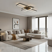 IANUSIS Lampadario LED con telecomando 95W, 3 Elementi, Luce Fredda/Calda/Neutra, Dimmerabile, Nero Lampadari LED con Telecomando Titolo predefinito Alessandro Design
