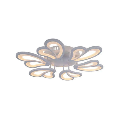 Lampadario a LED con telecomando BLOSSOM 78W, 6 Petali, Diametro 60cm, Luce Fredda/Calda/Neutra, Dimmerabile, Lampadario a LED Bianco con telecomando Titolo predefinito Alessandro Design